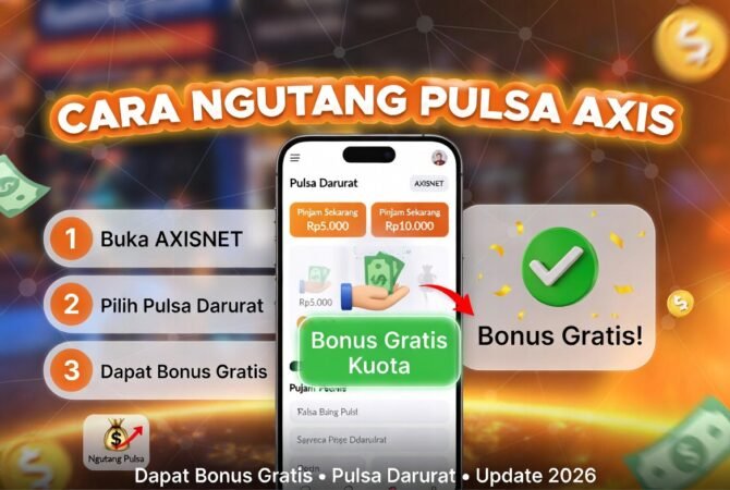 Cara Ngutang Pulsa Axis dan Dapat Bonus Gratis 2026 (Pulsa Darurat Terbaru!)