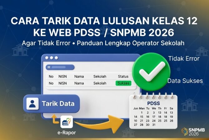 Cara Tarik Data Lulusan Kelas 12 ke Web PDSS/SNPMB 2026 agar Tidak Error: Panduan Lengkap Operator Sekolah