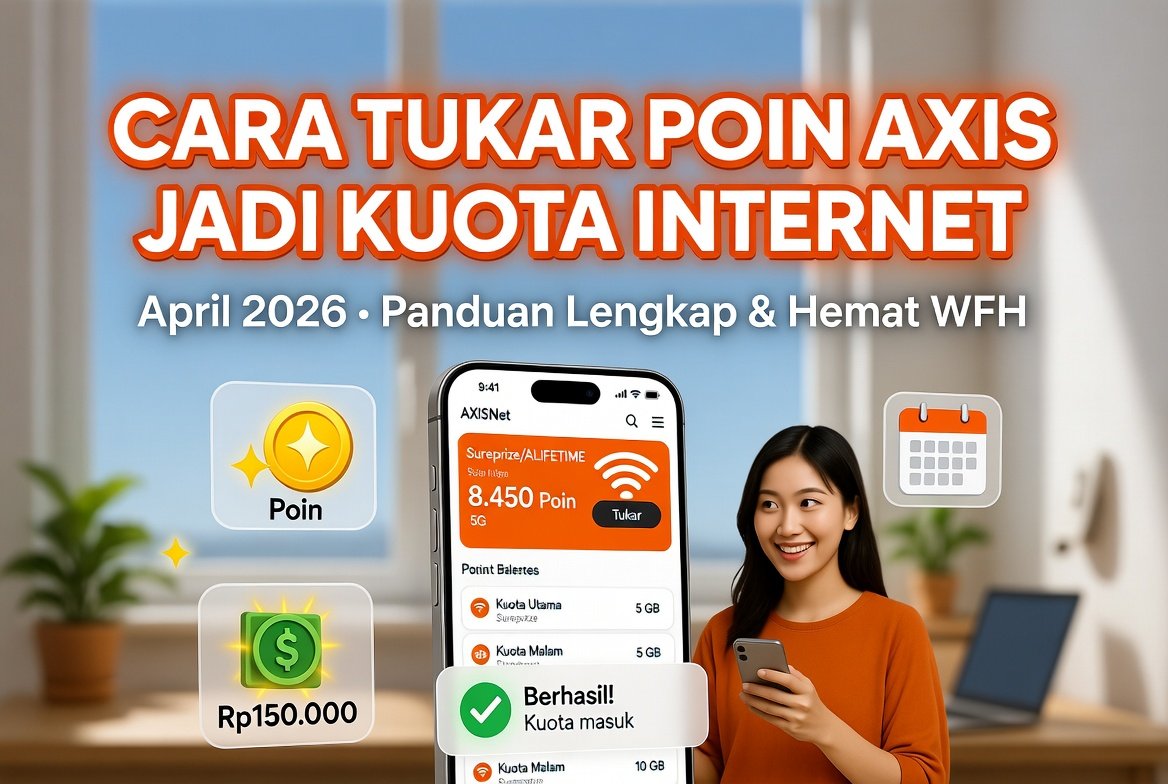 Cara Tukar Poin Axis Jadi Kuota Internet April 2026: Panduan Lengkap & Hemat WFH