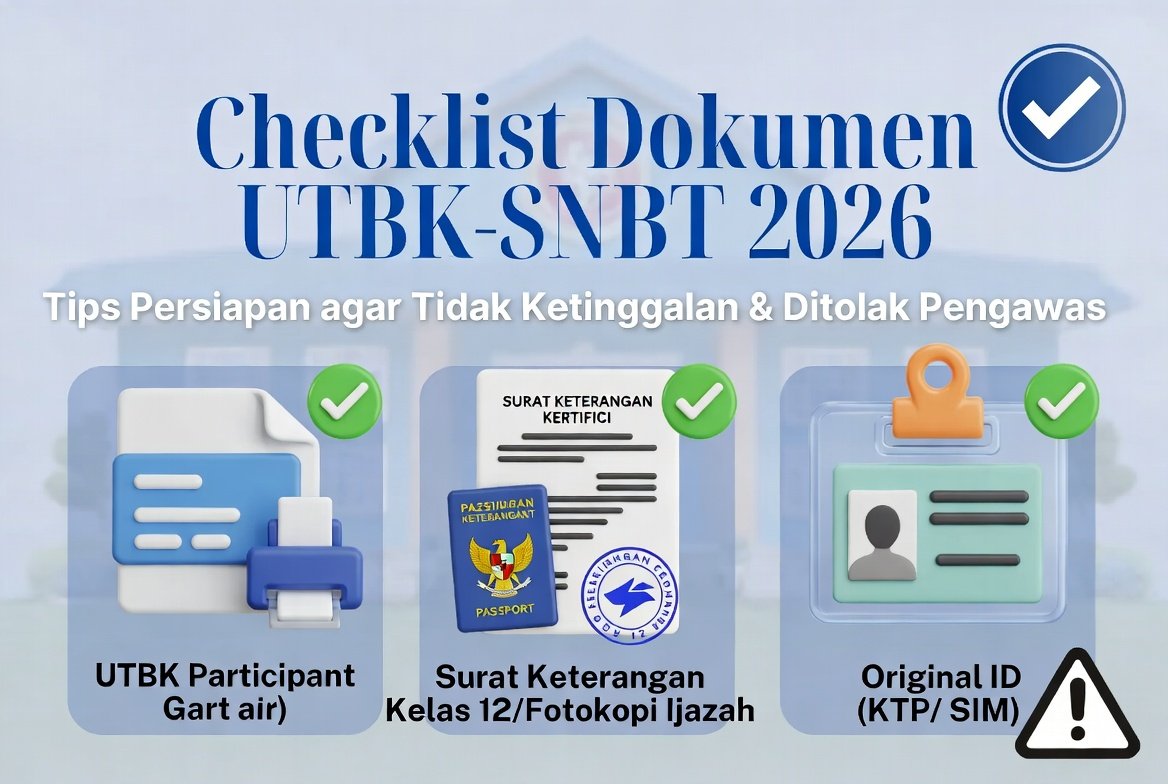 Checklist Dokumen UTBK-SNBT 2026: Tips Persiapan agar Tidak Ketinggalan & Ditolak Pengawas