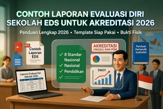 Contoh Laporan Evaluasi Diri Sekolah (EDS) untuk Akreditasi 2026: Panduan Lengkap + Template Siap Pakai