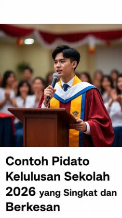 contoh pidato kelulusan sekolah 2026, pidato kelulusan singkat dan berkesan, teks pidato perpisahan
