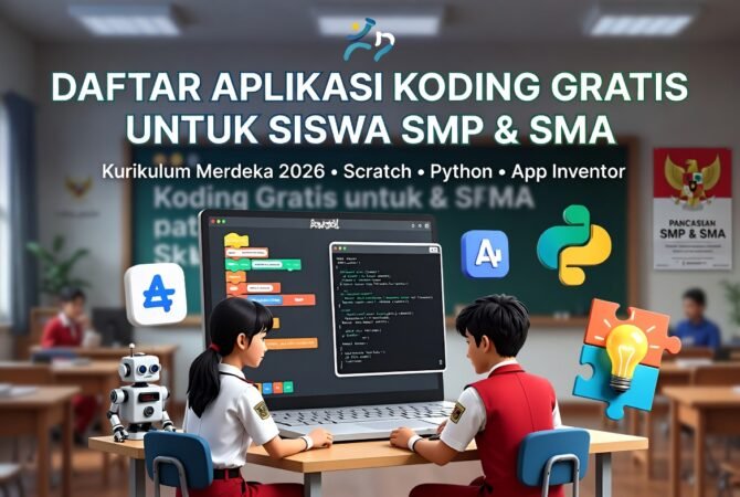Daftar Aplikasi Koding Gratis untuk Siswa SMP & SMA Sesuai Kurikulum Merdeka 2026