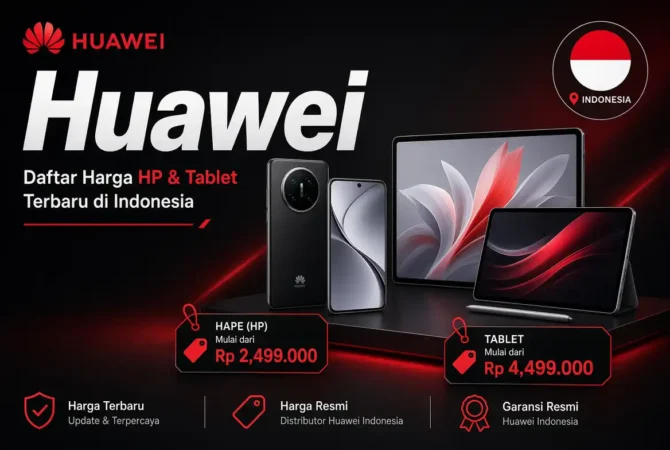 Daftar Harga HP & Tablet Huawei Terbaru di Indonesia