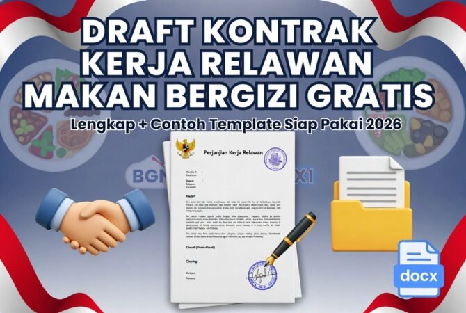 Draft Kontrak Kerja Relawan Makan Bergizi Gratis Lengkap + Contoh Template Siap Pakai 2026