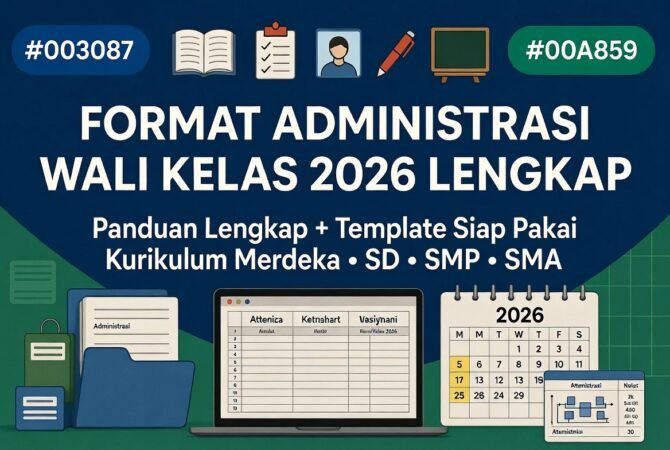 Format Administrasi Wali Kelas 2026 Lengkap: Panduan + Template Siap Pakai