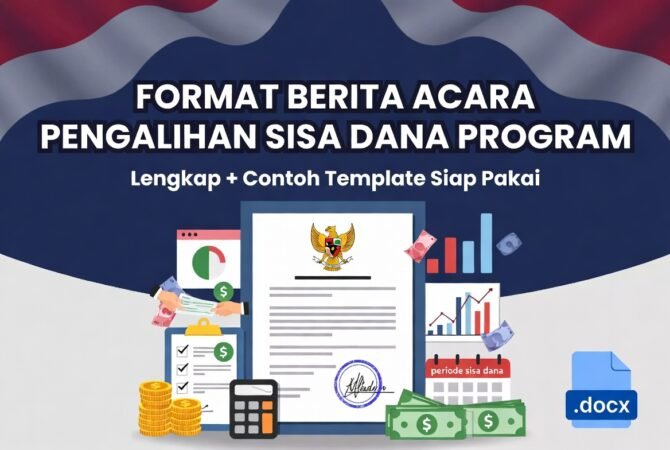 Format Berita Acara Pengalihan Sisa Dana Program Lengkap + Contoh Template Siap Pakai