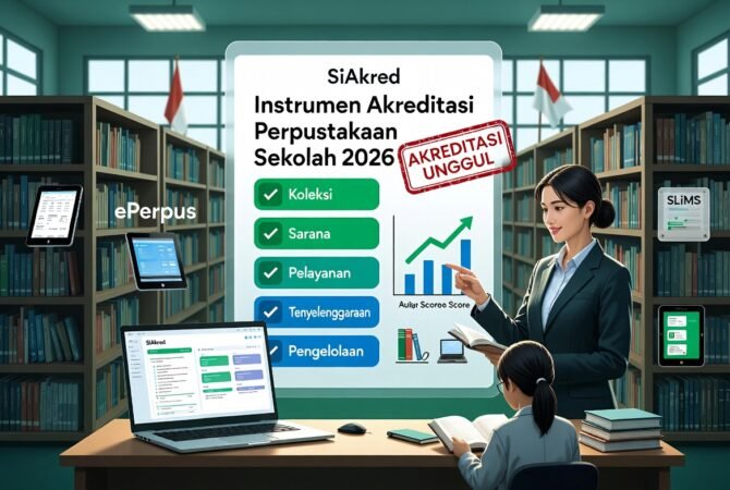 Instrumen Akreditasi Perpustakaan Sekolah 2026: Panduan Lengkap Komponen, Cara Mengisi & Persiapan