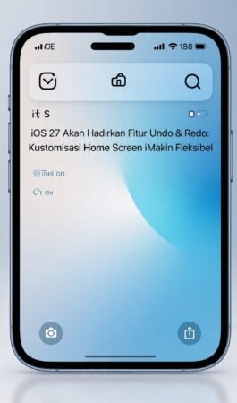 iOS 27, fitur Undo Redo iPhone, kustomisasi Home Screen iOS