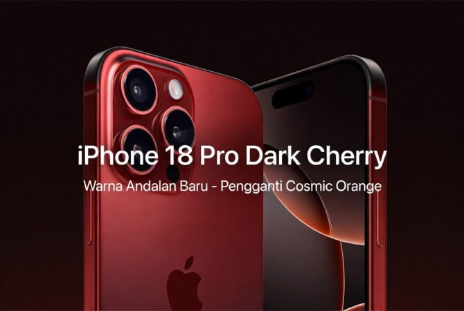 iPhone 18 Pro Warna Andalan Baru: Dark Cherry Gantikan Cosmic Orange – Bocoran Lengkap & Analisis