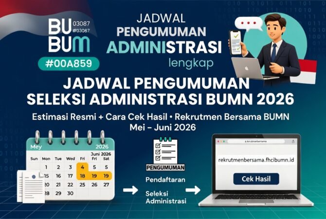 Jadwal Pengumuman Seleksi Administrasi BUMN 2026 Lengkap: Estimasi Resmi + Cara Cek