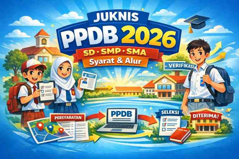Juknis PPDB 2026 SD/SMP/SMA: Syarat & Alur Lengkap