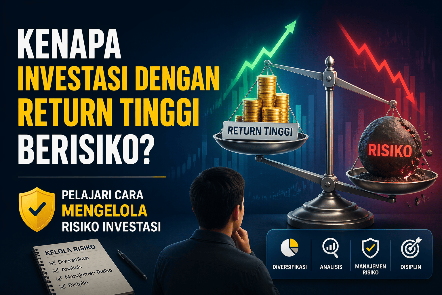 Kenapa Investasi Return Tinggi Berisiko? Pelajari Cara Mengelola Risiko Investasi!