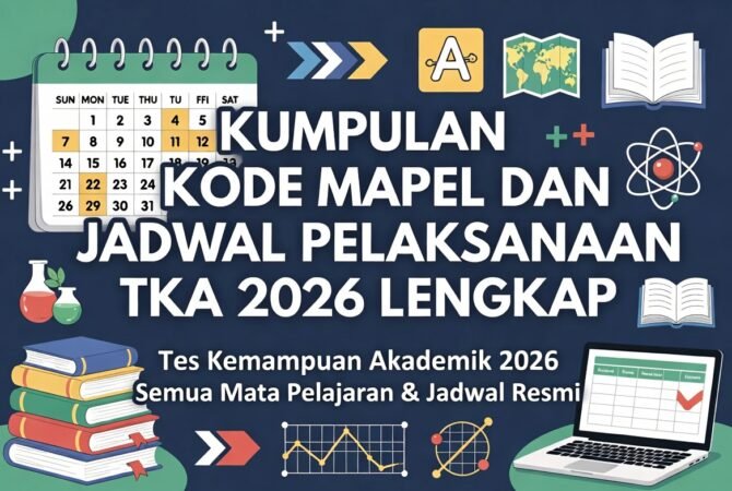 Kumpulan Kode Mapel dan Jadwal Pelaksanaan TKA 2026 Lengkap: Panduan Resmi Kemendikdasmen