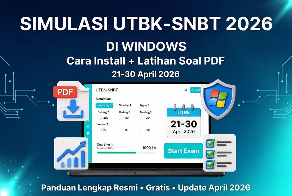 Link Simulasi UTBK-SNBT 2026 di Windows: Cara Install, Akses & Latihan Soal PDF Lengkap