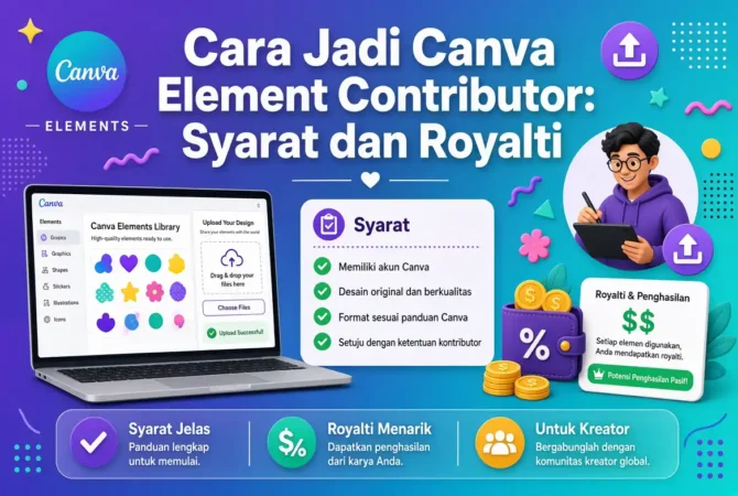 Cara Jadi Canva Element Contributor: Syarat dan Royalti