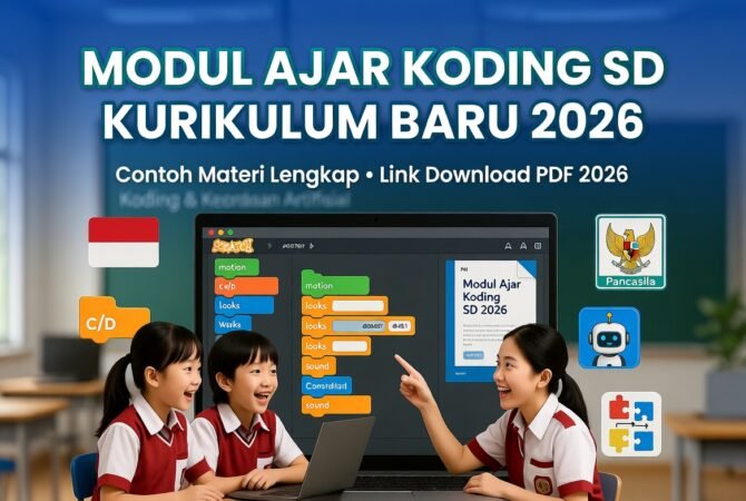 Modul Ajar Koding SD Kurikulum Baru 2026: Contoh Materi Lengkap & Link Download PDF
