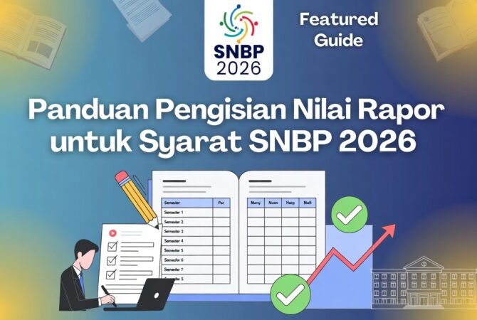 Panduan Pengisian Nilai Rapor untuk Syarat SNBP 2026: Lengkap Manual & e-Rapor