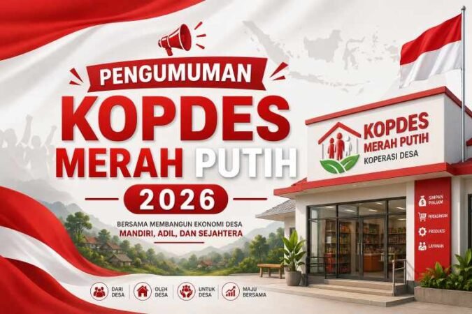 pengumuman kopdes merah putih 2026, hasil seleksi kopdes merah putih, kopdes merah putih 2026