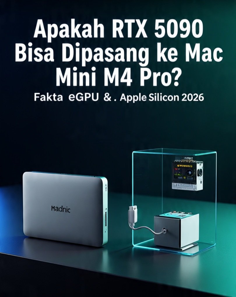 Apakah RTX 5090 Bisa Dipasang ke Mac Mini M4 Pro? Fakta eGPU & Apple Silicon 2026