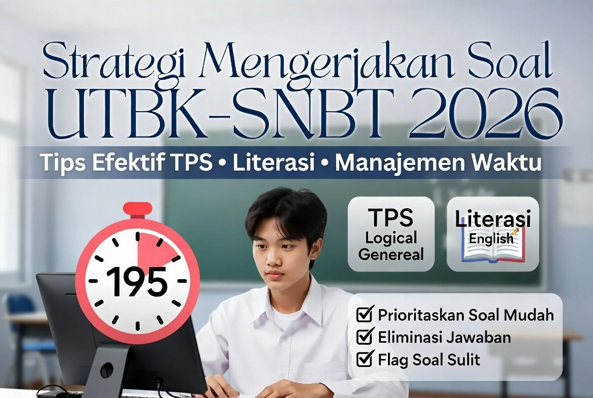 Strategi Mengerjakan Soal UTBK-SNBT 2026: Tips Efektif TPS, Literasi & Manajemen Waktu agar Skor Tinggi