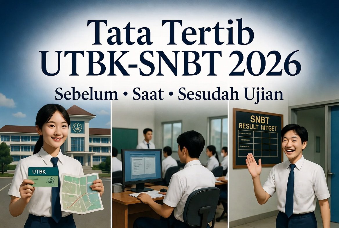Tata Tertib Pelaksanaan UTBK-SNBT 2026: Sebelum, Saat, dan Sesudah Ujian Lengkap