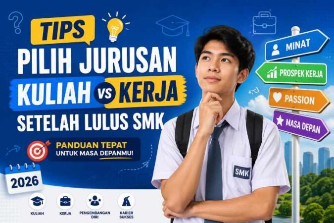 jurusan kuliah setelah smk, kerja setelah lulus smk, tips pilih jurusan kuliah smk, smk 2026