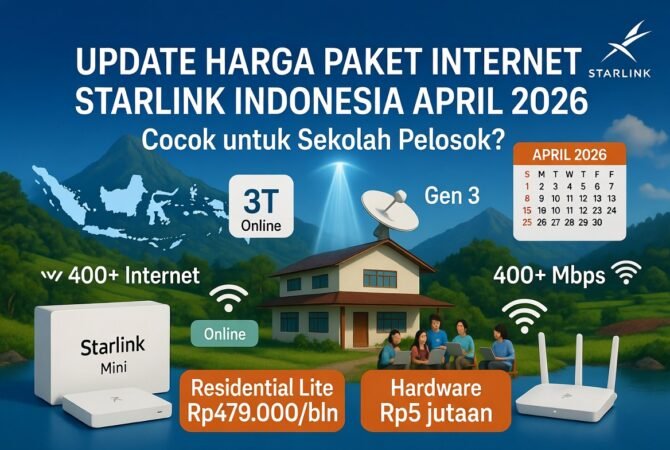 Update Harga Paket Internet Starlink Indonesia April 2026: Apakah Cocok untuk Sekolah Pelosok?