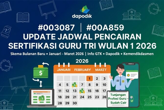 Update Jadwal Pencairan Sertifikasi Guru Triwulan 1 2026: Skema Bulanan Baru Lengkap