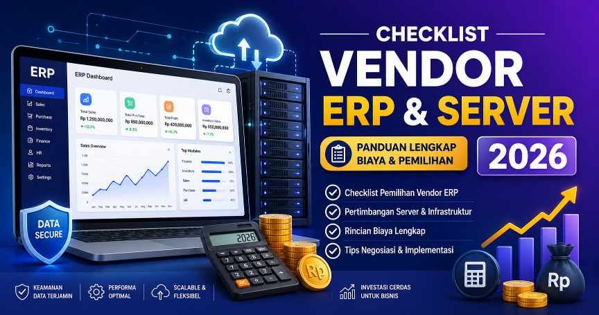 Cara Pilih Vendor ERP + Server 2026: Checklist, Biaya, RFP & Red Flag