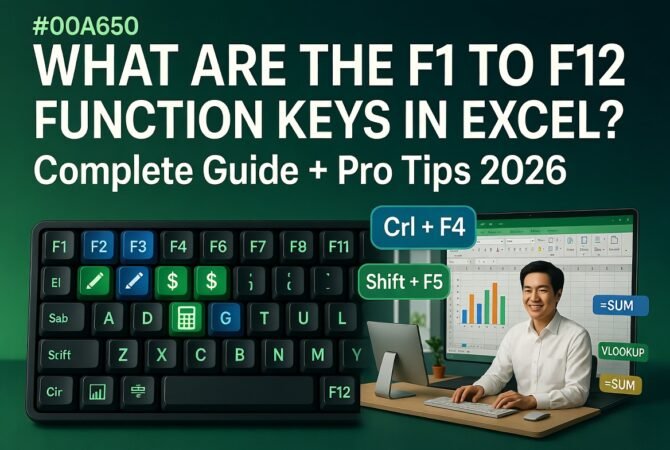 What Are the F1 to F12 Function Keys in Excel? Complete Guide + Pro Tips 2026