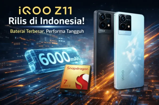 iQOO Z11 Rilis di Indonesia: Baterai Terbesar dan Performa Tangguh di Kelasnya | 2026