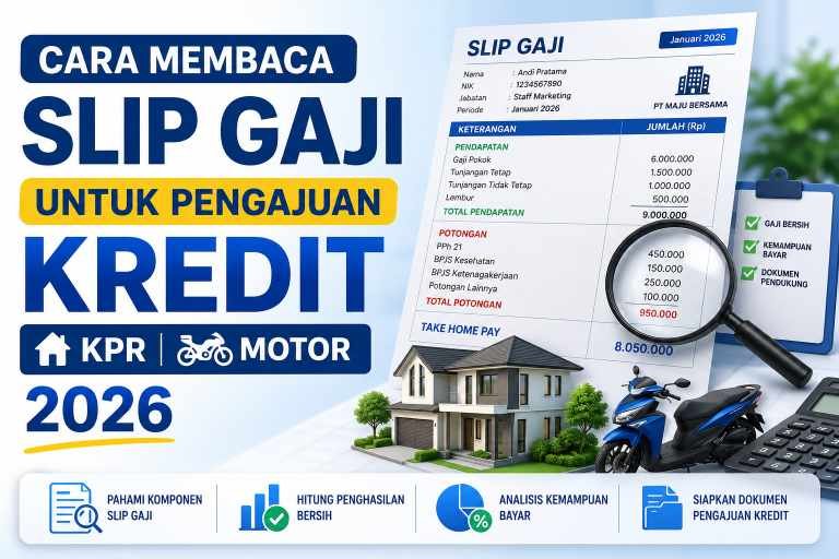 Cara Membaca Slip Gaji untuk Pengajuan Kredit 2026: Pahami THP, DSR, Biar ACC KPR & Motor