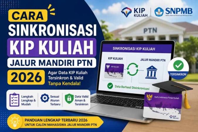 Cara Sinkronisasi KIP Kuliah dengan Jalur Mandiri PTN