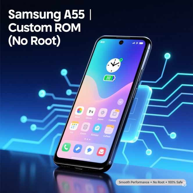 Custom ROM Samsung A55 Tanpa Root 2026: Apakah Masih Bisa & Apa Alternatifnya?