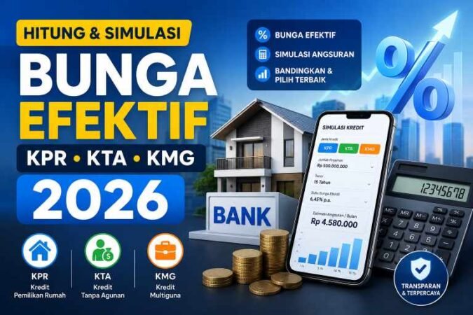 Hitung Simulasi Bank (Bunga Efektif)"