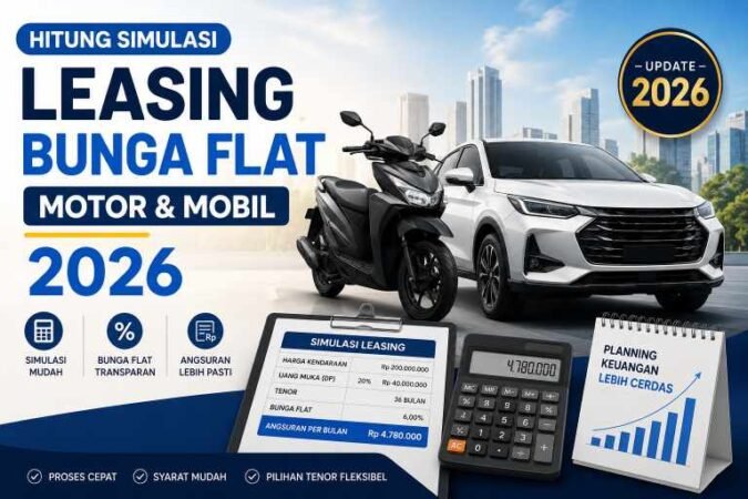Hitung Simulasi Leasing (Bunga Flat)"