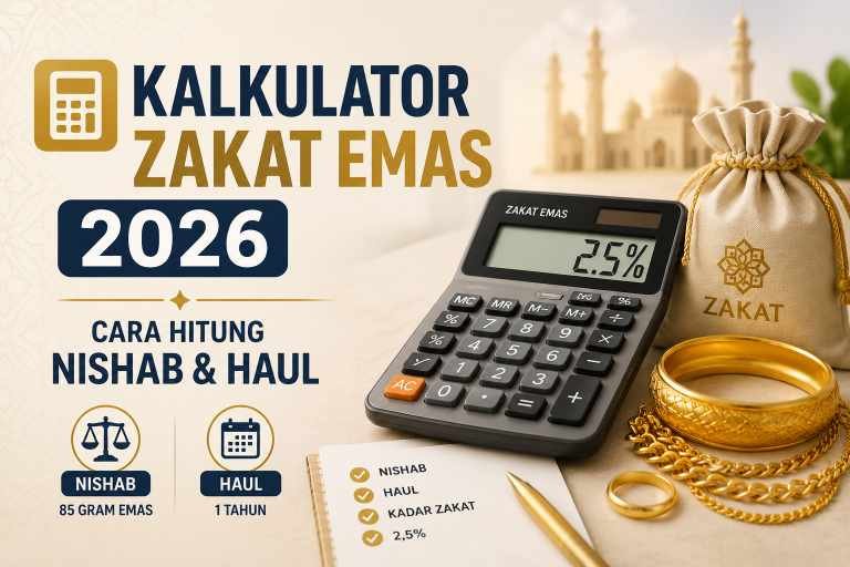 Kalkulator Zakat Emas 2026: Cara Hitung Zakat Emas 85 Gram, Nishab & Haul