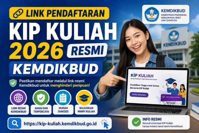 Link Pendaftaran KIP Kuliah 2026 Resmi Kemdikbud