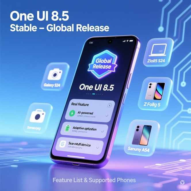 One UI 8.5 Stabil Rilis Global: Daftar HP Samsung & 6 Fitur Baru AI 2026