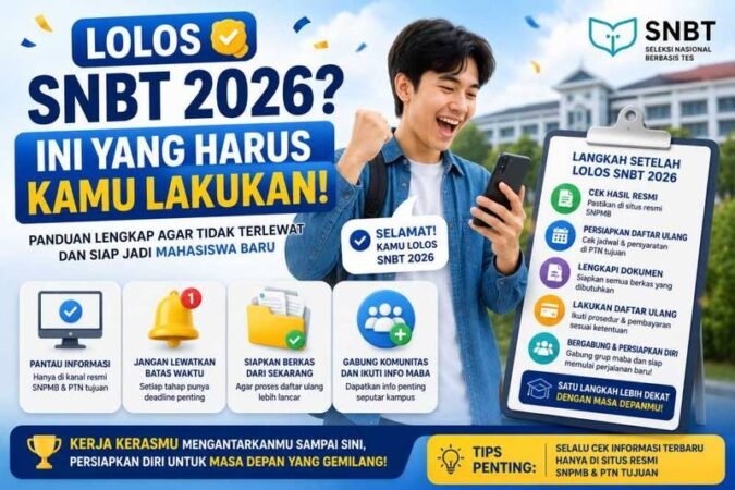 lolos snbt 2026 harus ngapain, apa yang harus dilakukan jika lolos snbt 2026, daftar ulang snbt 2026