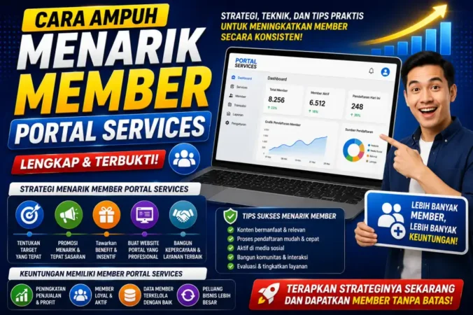Cara Ampuh Menarik Member Portal Services, Lengkap