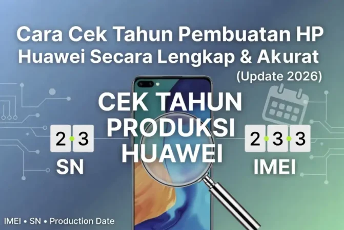 Cara Cek Tahun Pembuatan HP Huawei Secara Lengkap & Akurat (Update 2026)