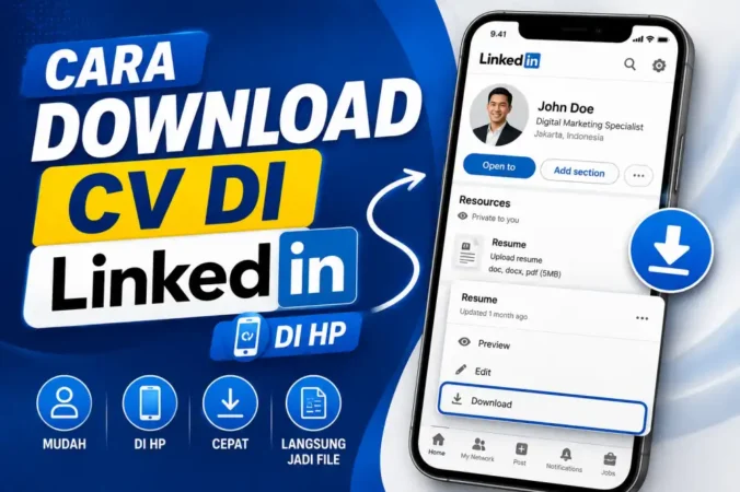 Cara Download CV di LinkedIn di HP, Mudah dan Cepat