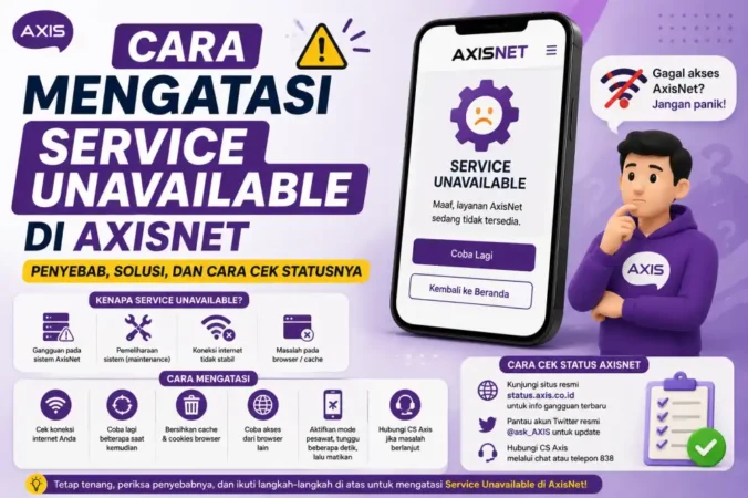 Cara Mengatasi Service Unavailable di AxisNet