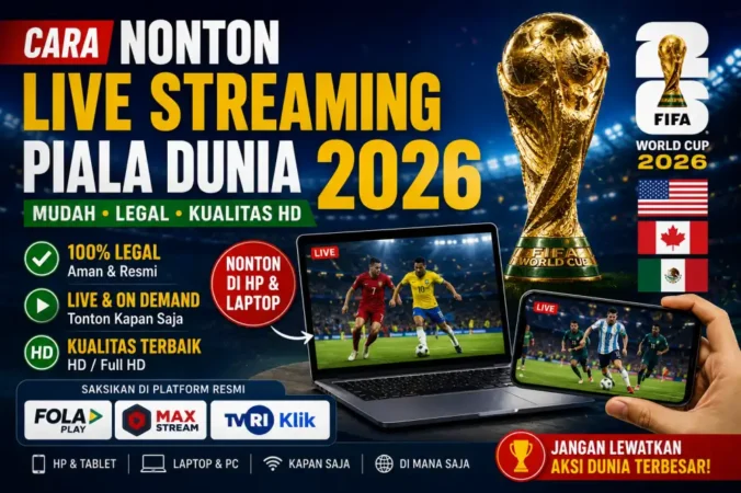 Cara Nonton Live Streaming Piala Dunia 2026 Legal di HP & Laptop