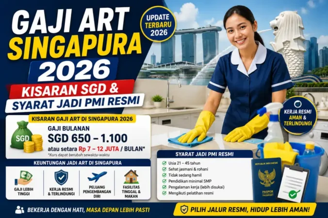 Gaji ART Singapura 2026: Kisaran SGD & Syarat Jadi PMI Resmi