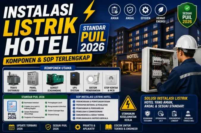 Instalasi Listrik Hotel: Standar PUIL, Komponen & SOP 2026