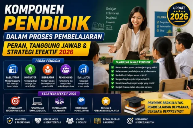 Komponen Pendidik dalam Proses Pembelajaran: Peran, Tanggung Jawab & Strategi Efektif 2026
