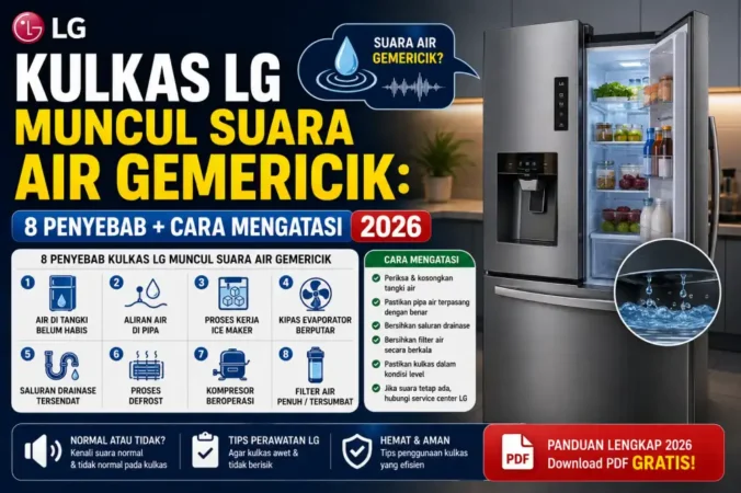 Kulkas LG Muncul Suara Air Gemericik: Normal atau Rusak? Ini 8 Penyebabnya